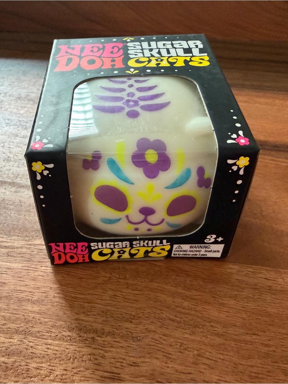 Needoh purple Sugar Skull Cat